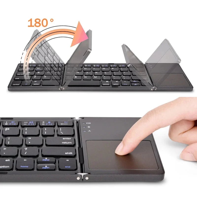 Vikbart Bluetooth-Tastatur mit Touchpad