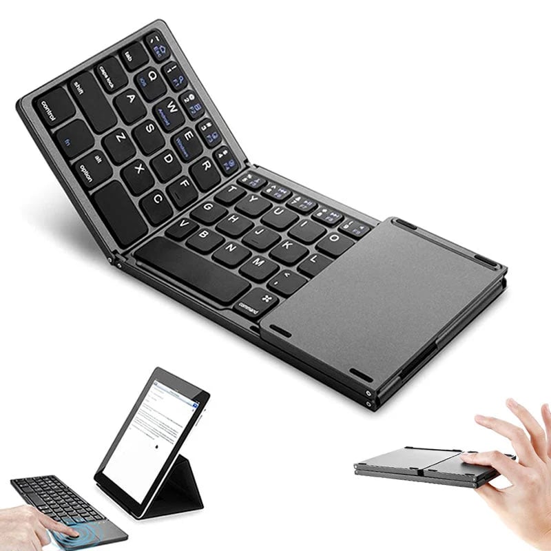 Vikbart Bluetooth-Tastatur mit Touchpad