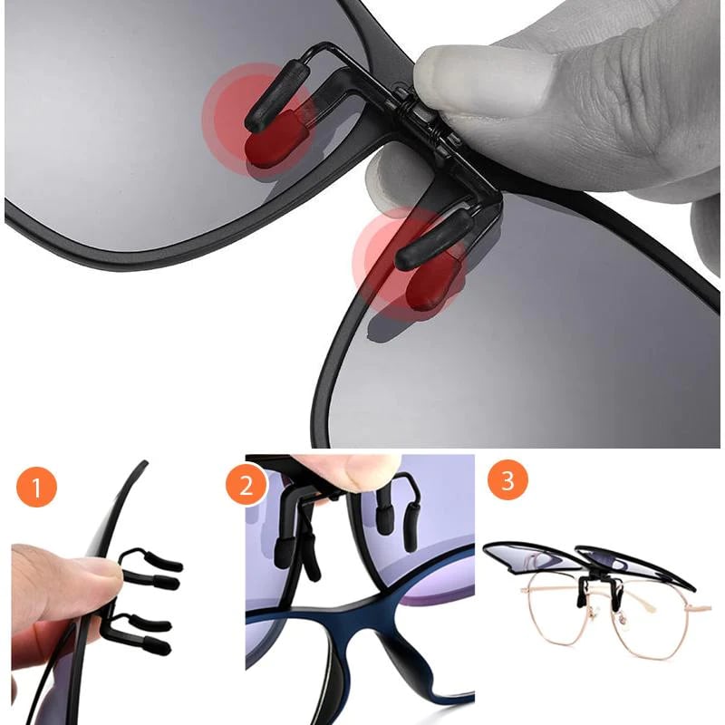 FILDUZ | Polarized Clip-on Flip Up Sonnenbrille