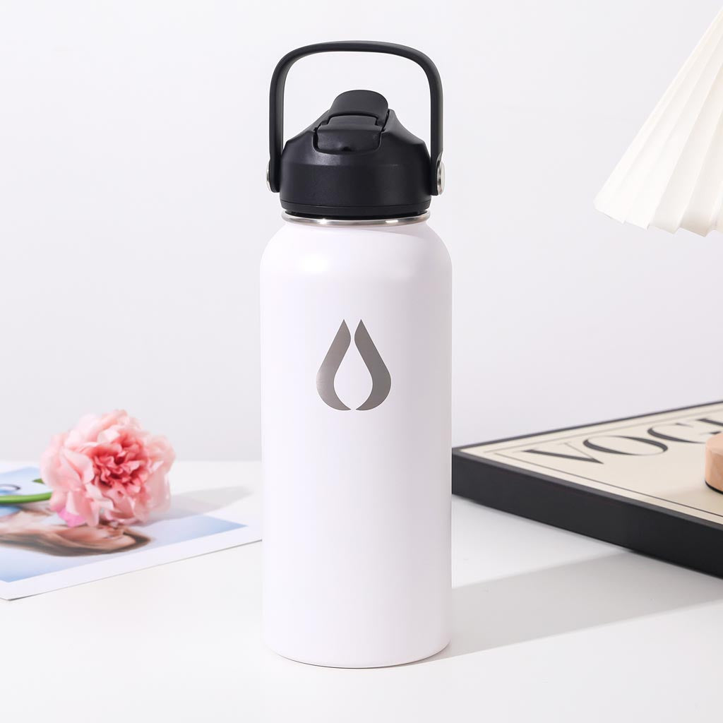 Wasserflasche - 960ML - Weiß
