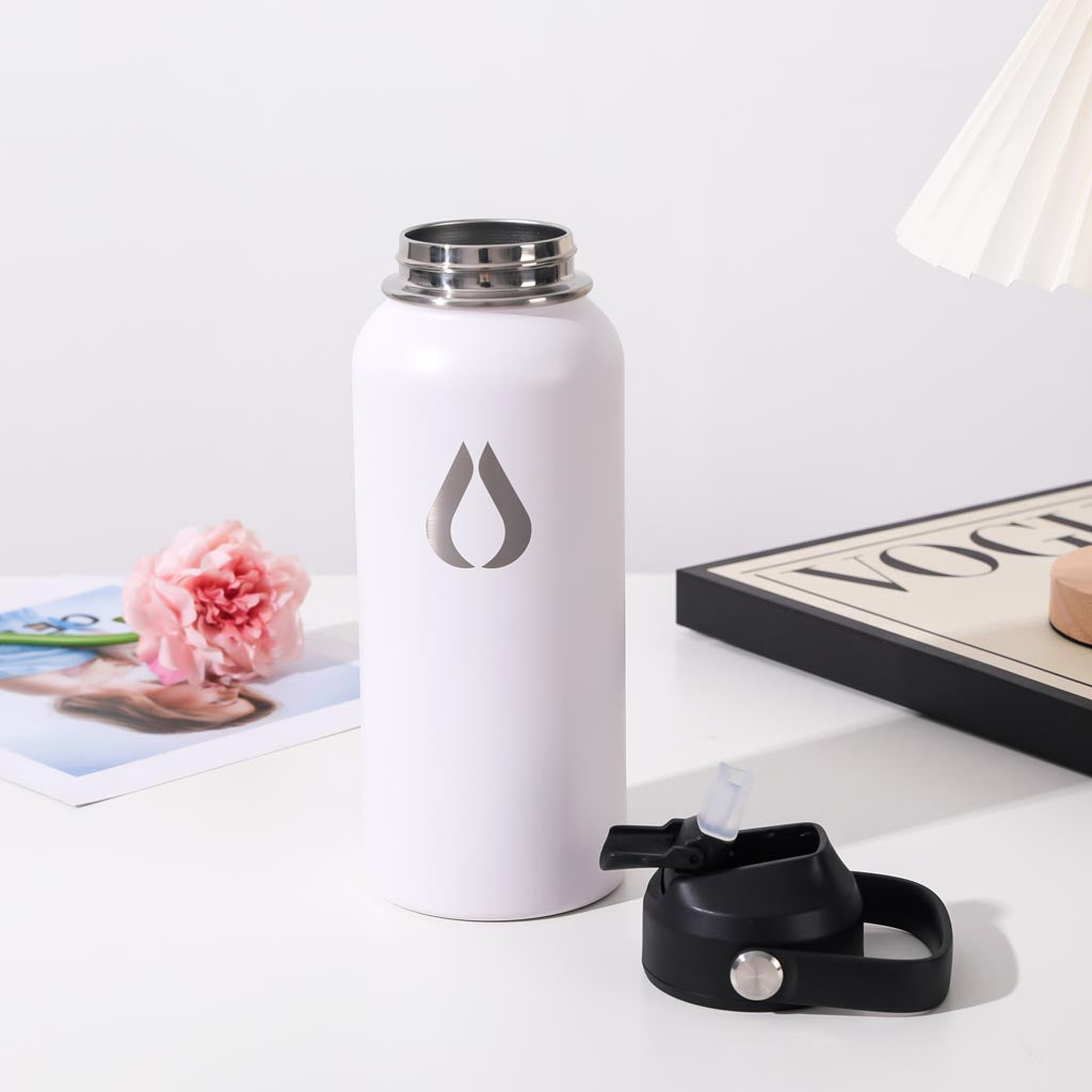 Wasserflasche - 960ML - Weiß