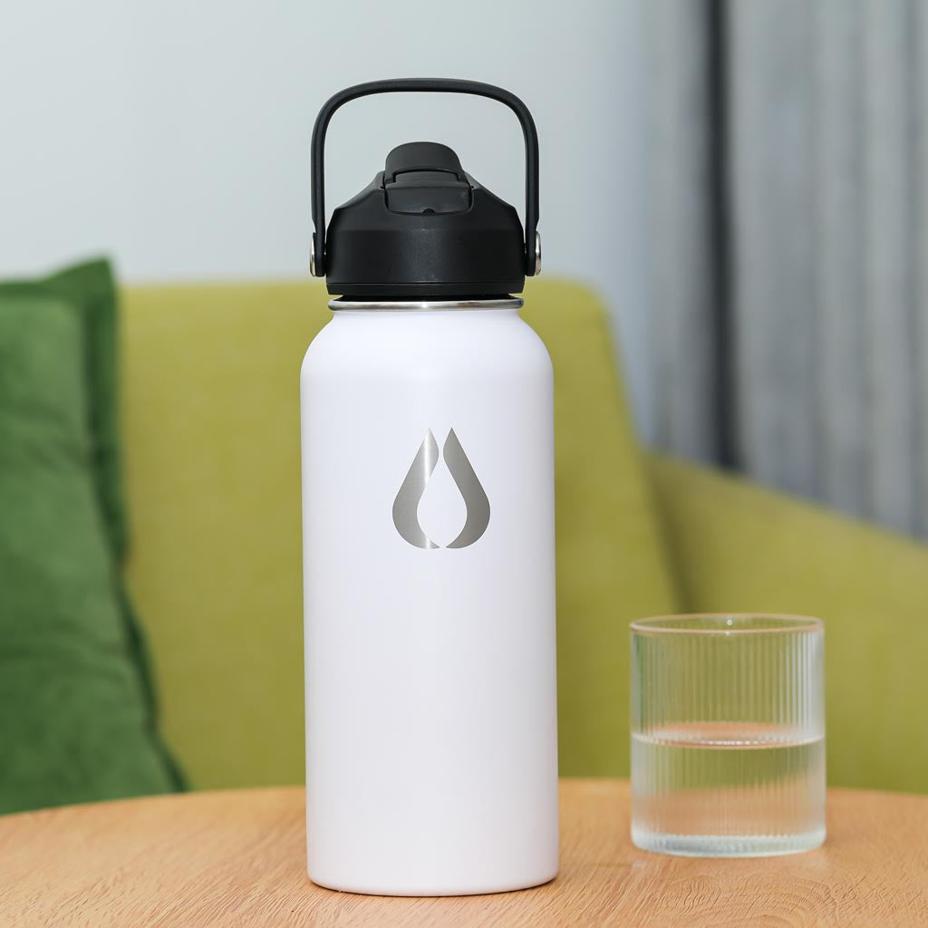 Wasserflasche - 960ML - Weiß