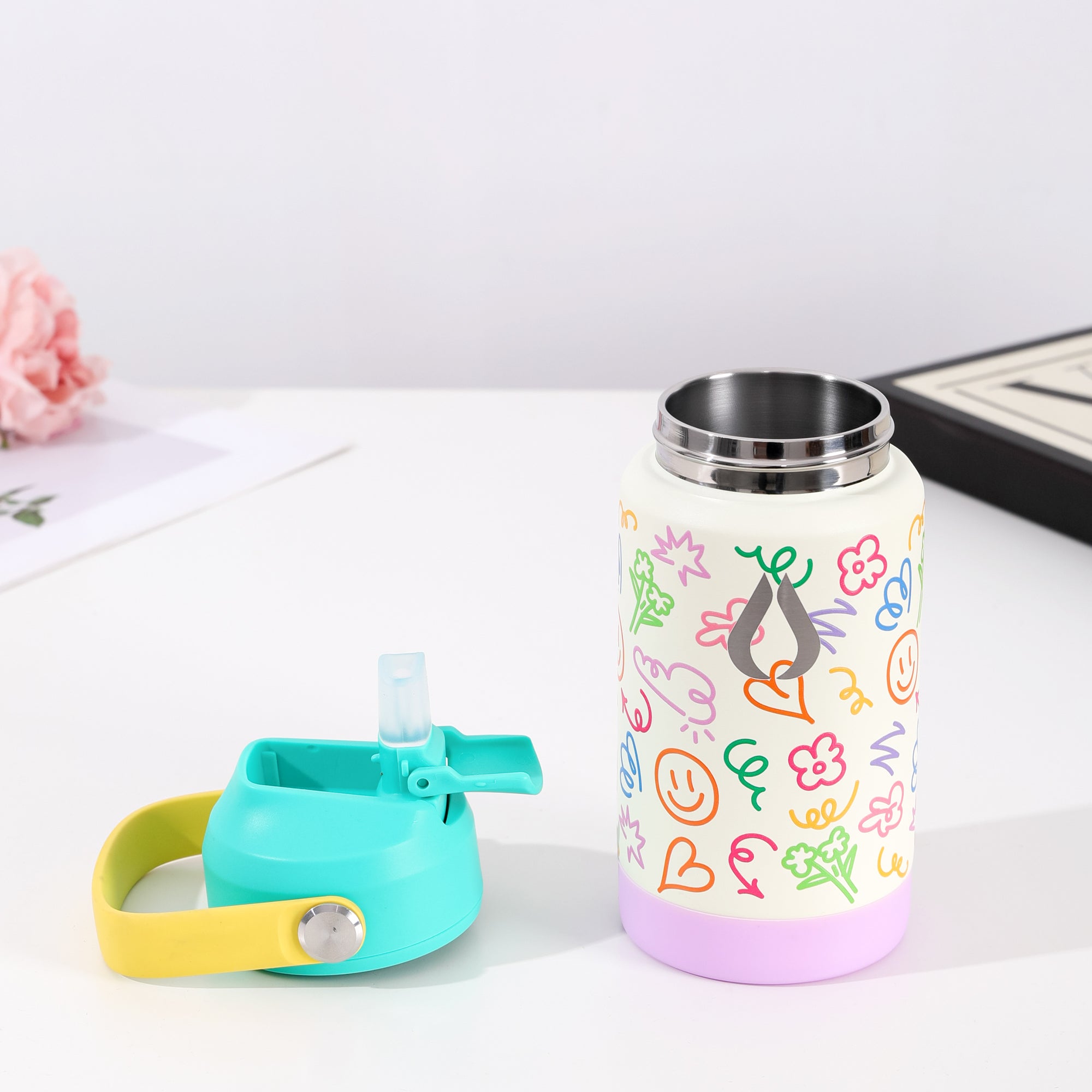 Kinderflasche - 350ML - Doodles