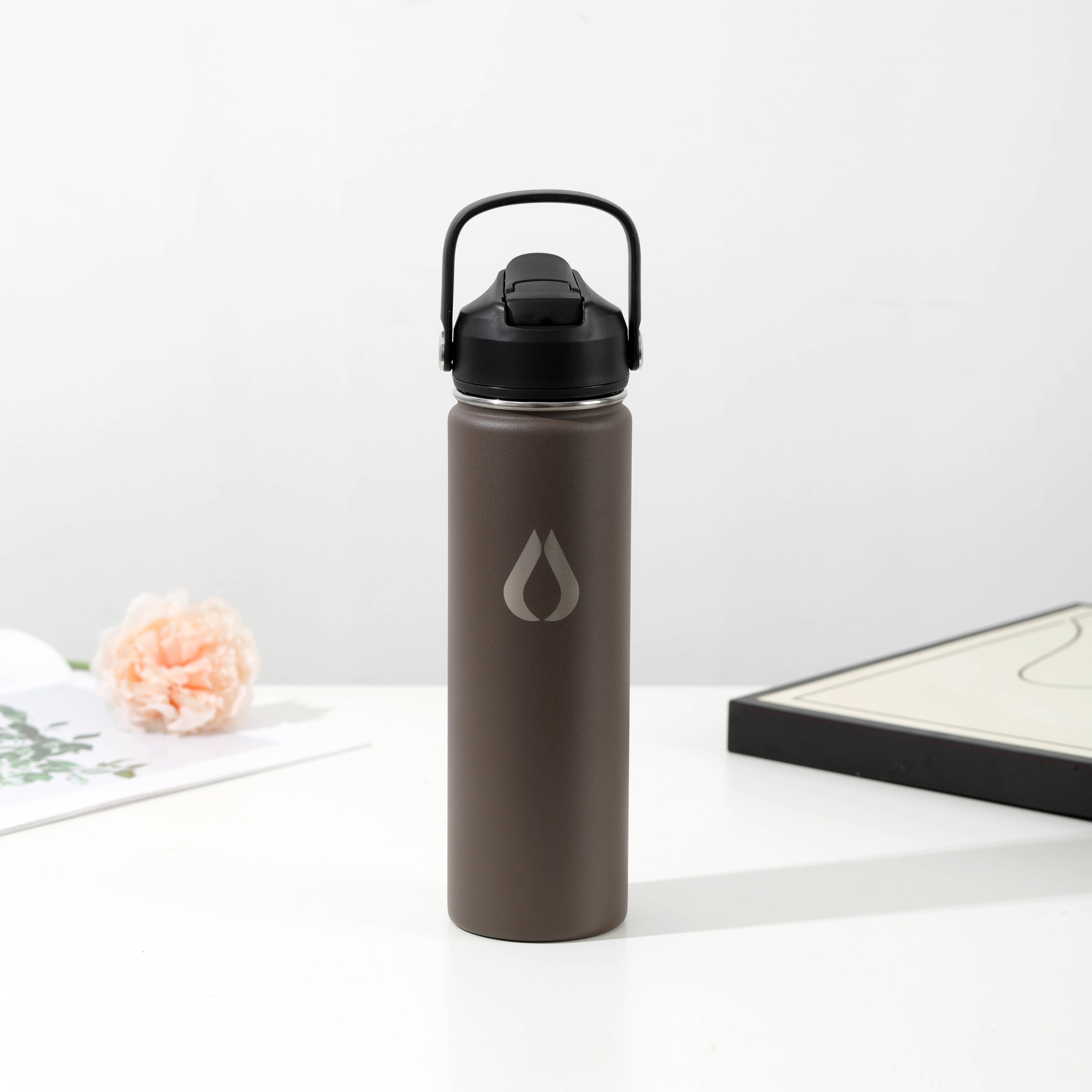 Wasserflasche - 650 ml - Kakao