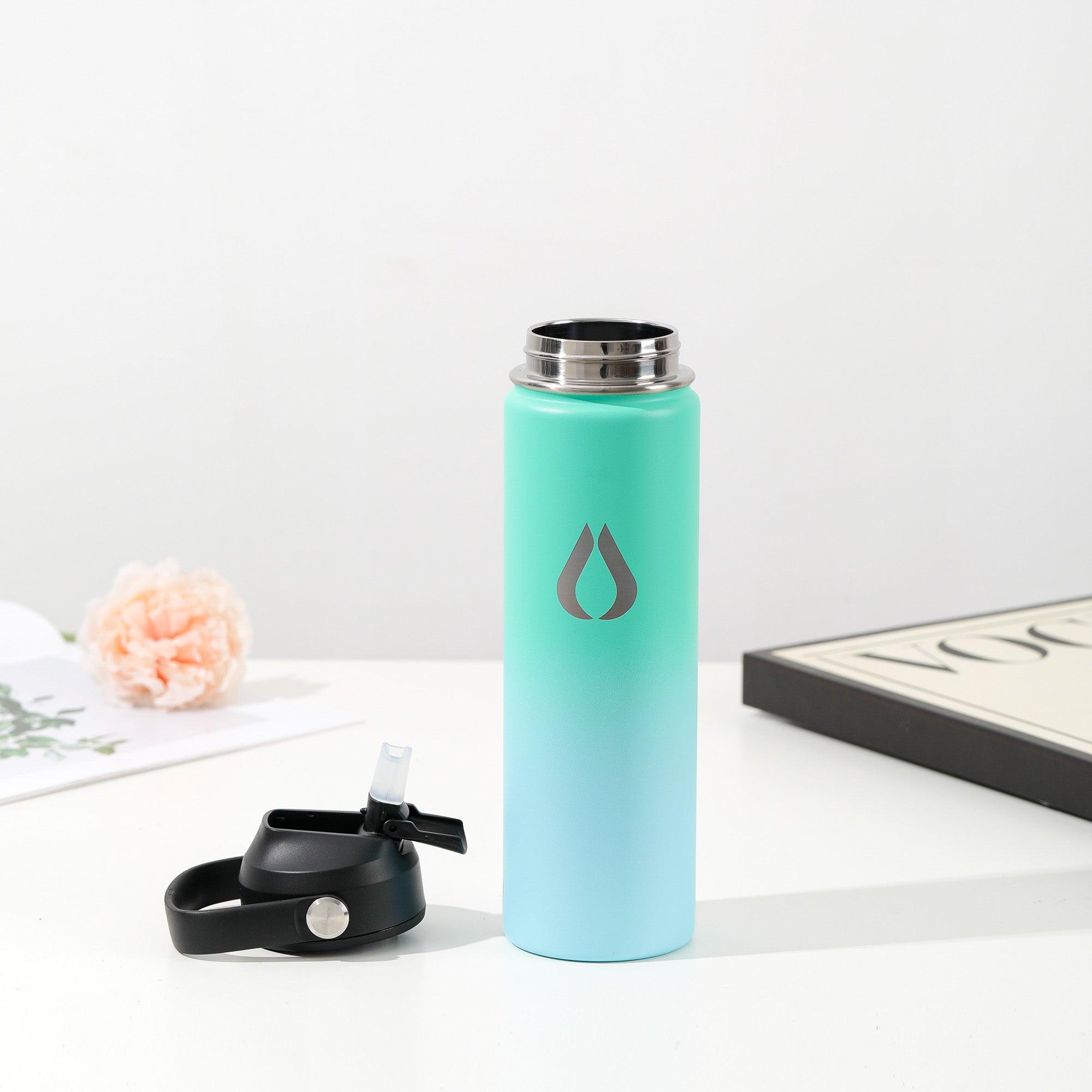 Wasserflasche - 650 ml - Green Sky