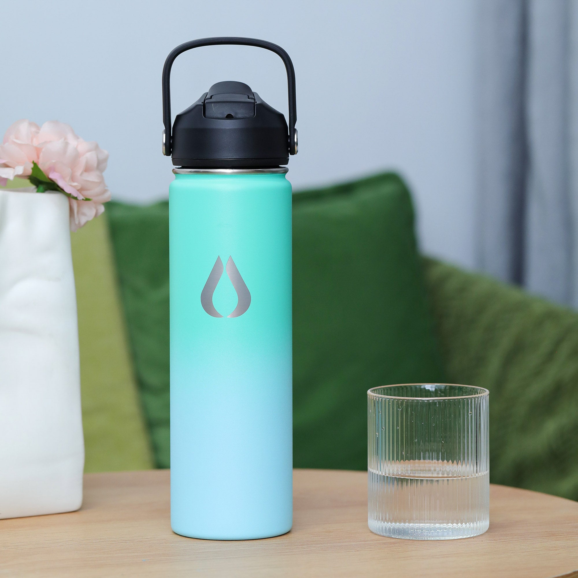 Wasserflasche - 650 ml - Green Sky