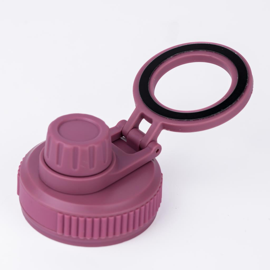 Schraubdeckel mit Magnet für Handy - Maroon