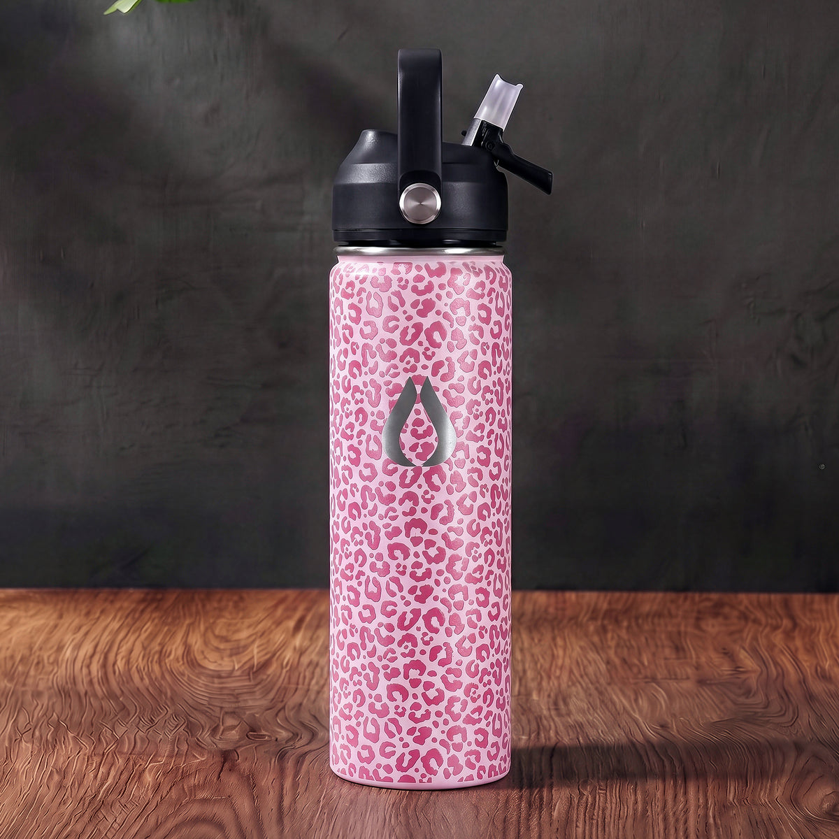 Wasserflasche - 650ML - Cream Leopard