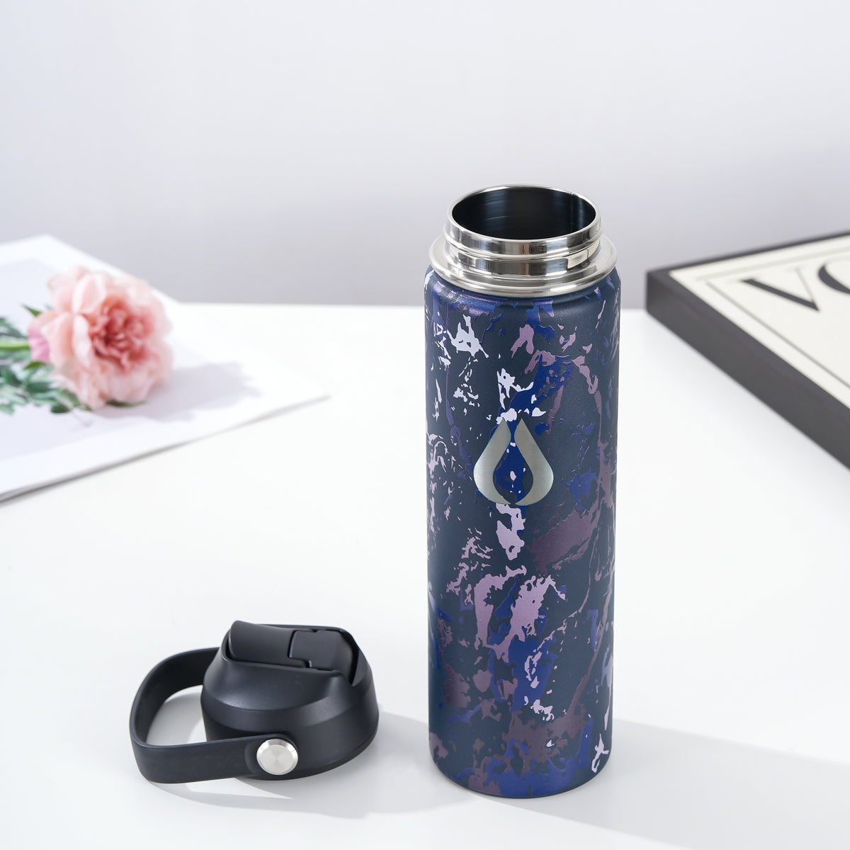 Wasserflasche - 650ML - Cream Leopard