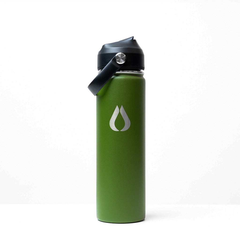 Wasserflasche - 650ML - Dunkles Oliv