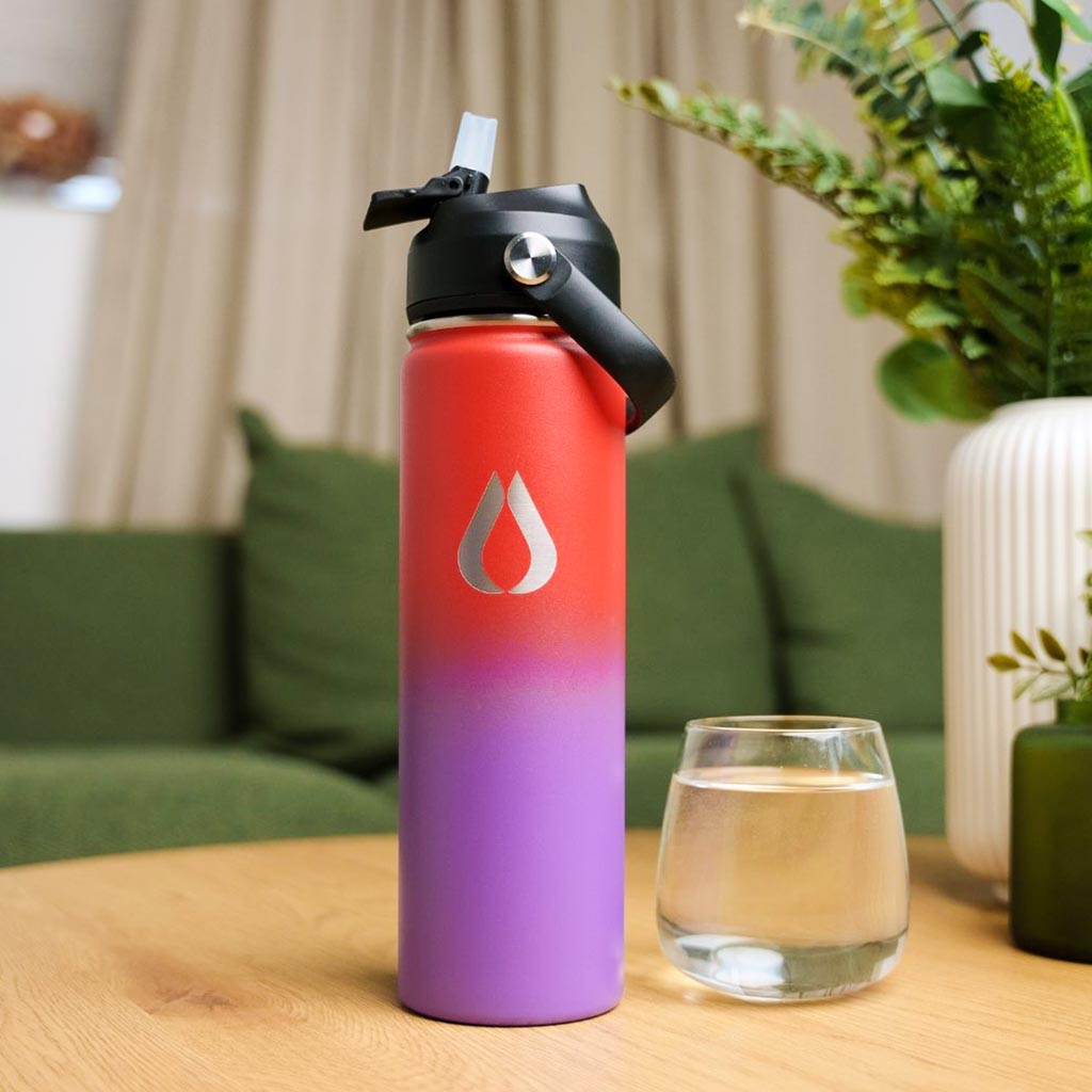 Wasserflasche - 650ML - Dunkler Regenbogen
