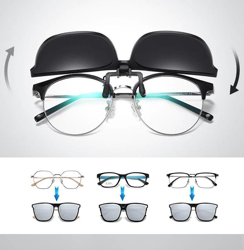 FILDUZ | Polarized Clip-on Flip Up Sonnenbrille