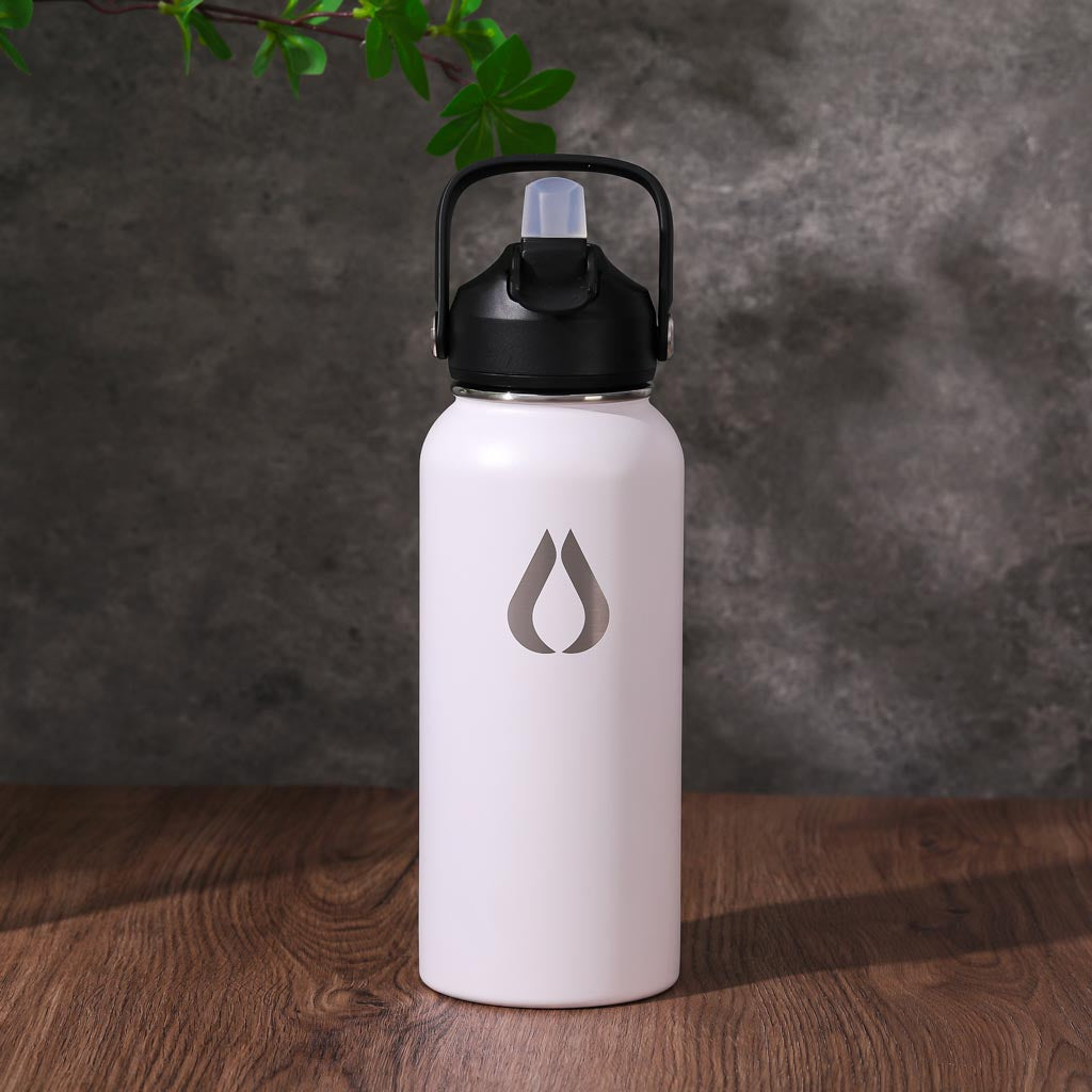Wasserflasche - 960ML - Weiß