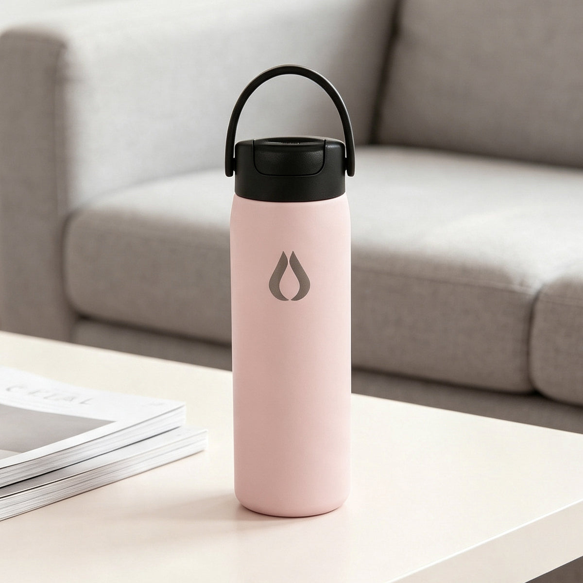 Wasserflasche - 2 in 1 - 710ML - Blush