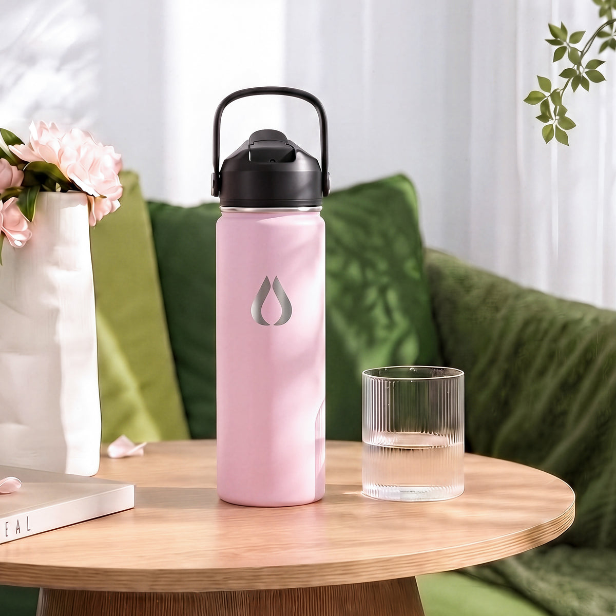 Wasserflasche - 650ML - Cream Leopard