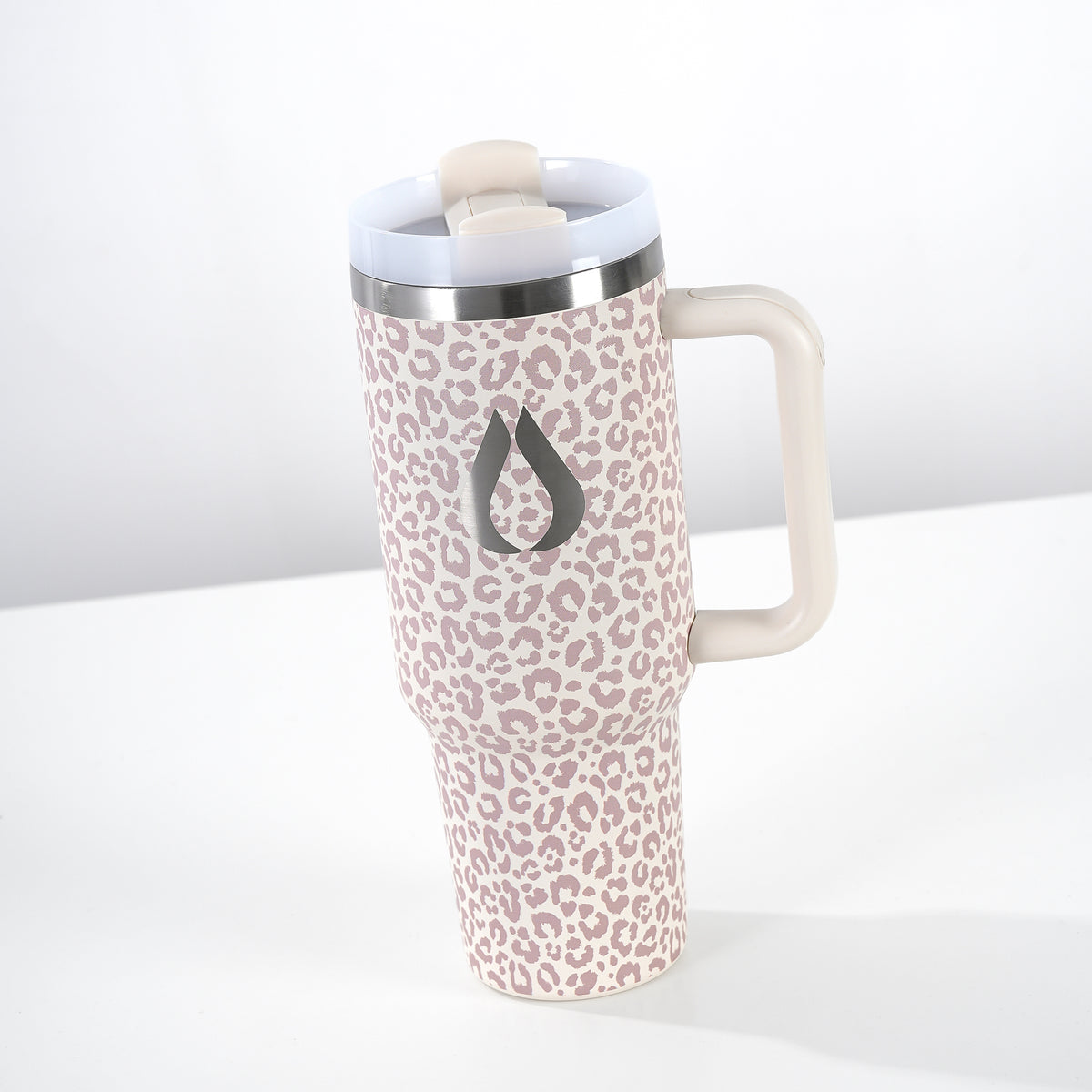 Tumbler - 1200ML - Creme Leopard