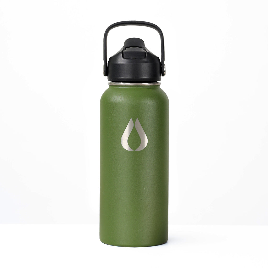 Wasserflasche - 960ML - Dunkel Oliv
