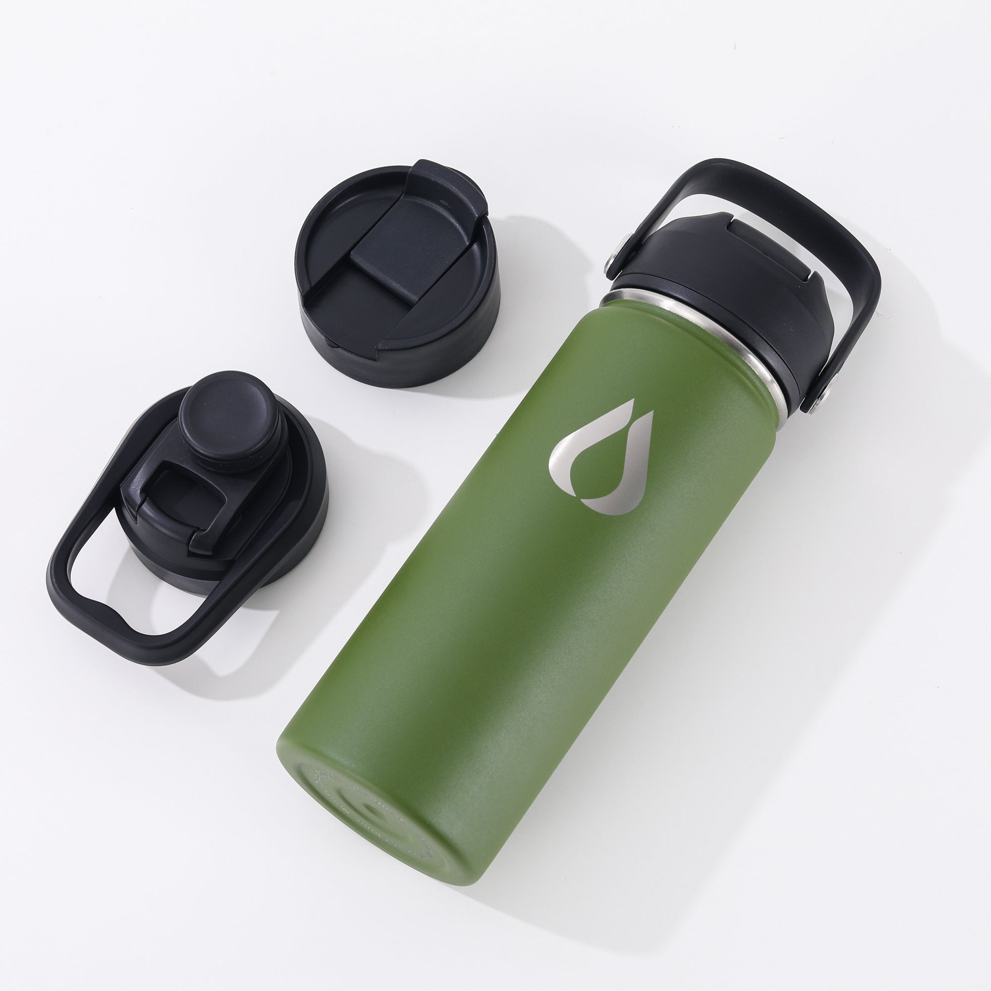 Wasserflasche - 500ML - Dunkle Olive