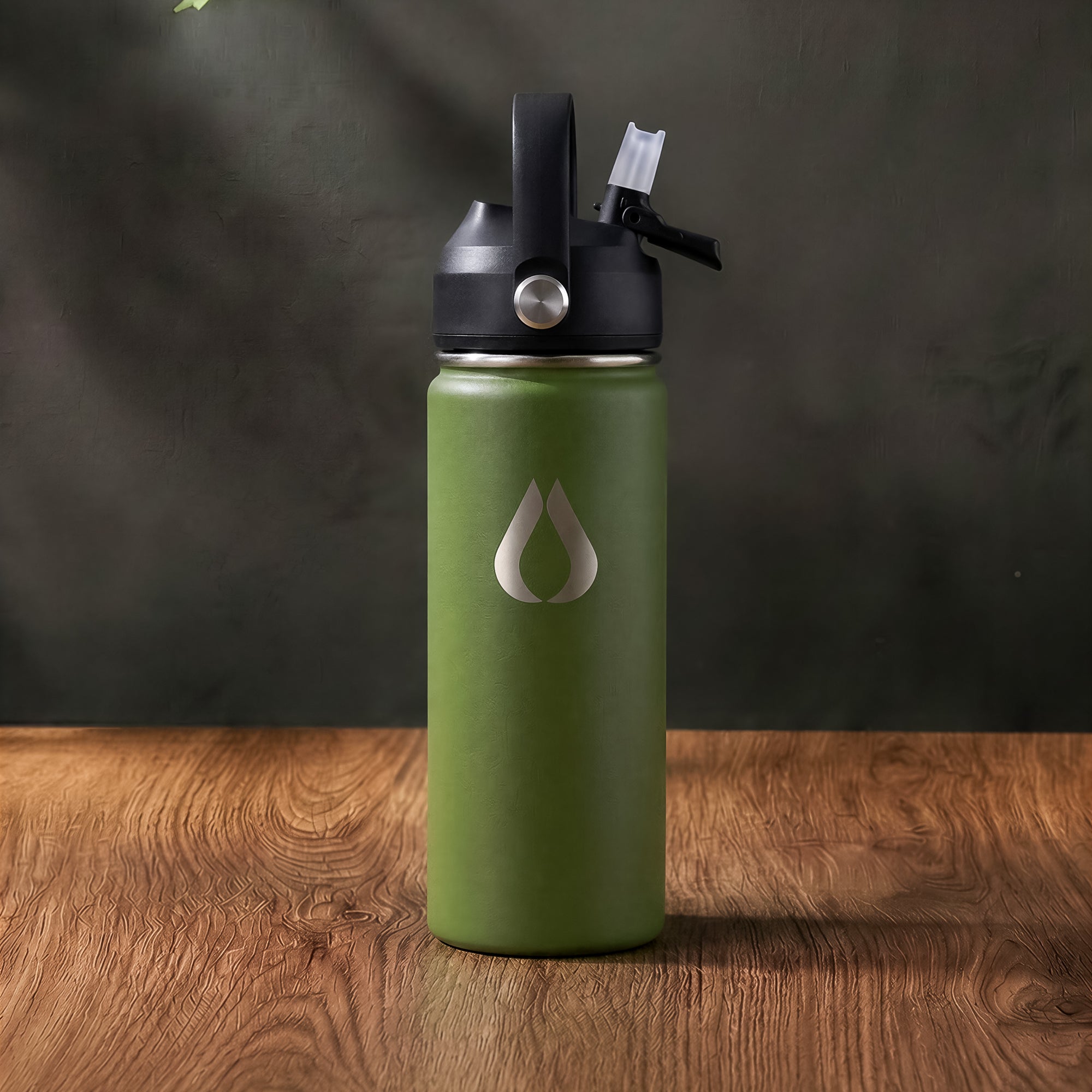 Wasserflasche - 500ML - Dunkle Olive