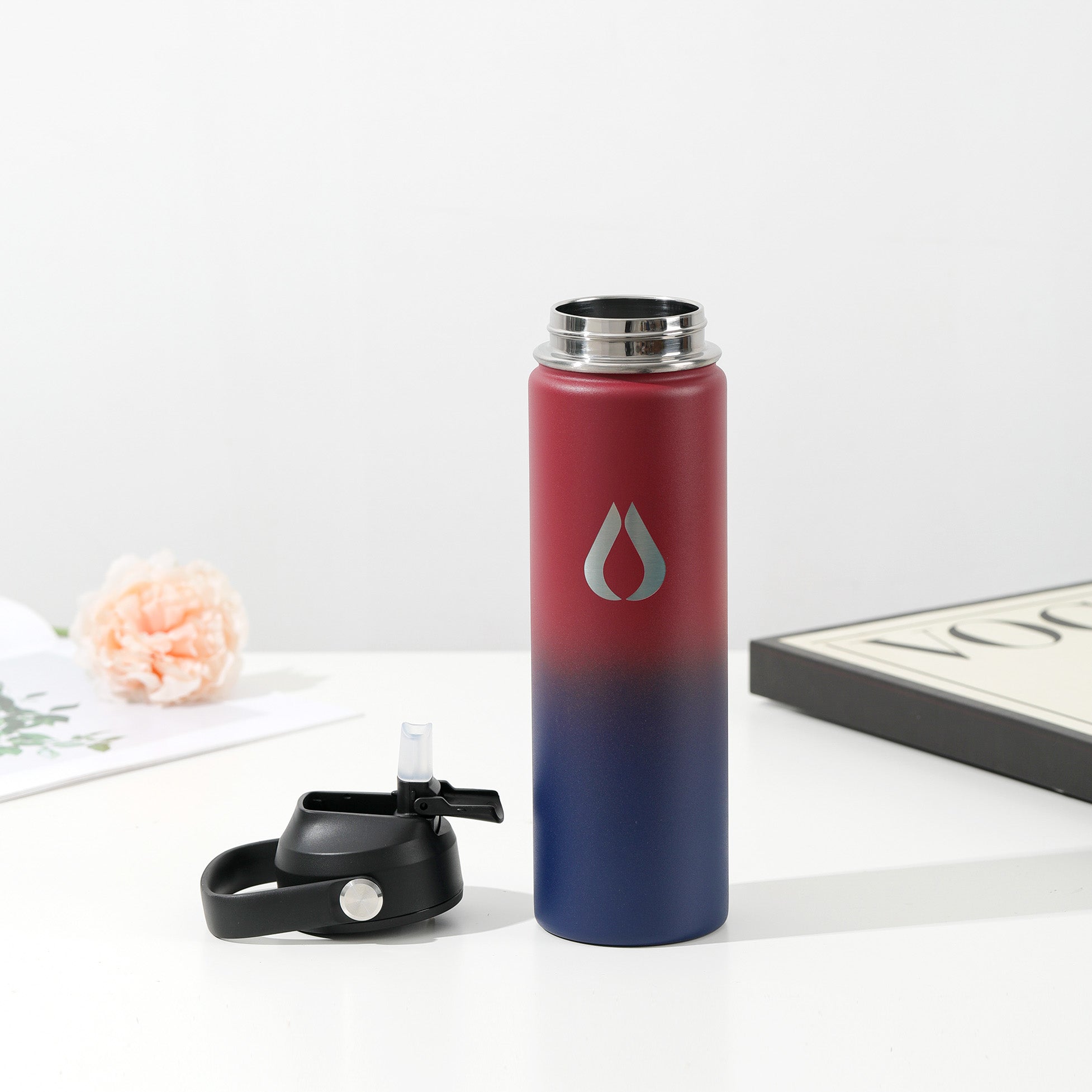 Wasserflasche - 650 ml - Obsidian