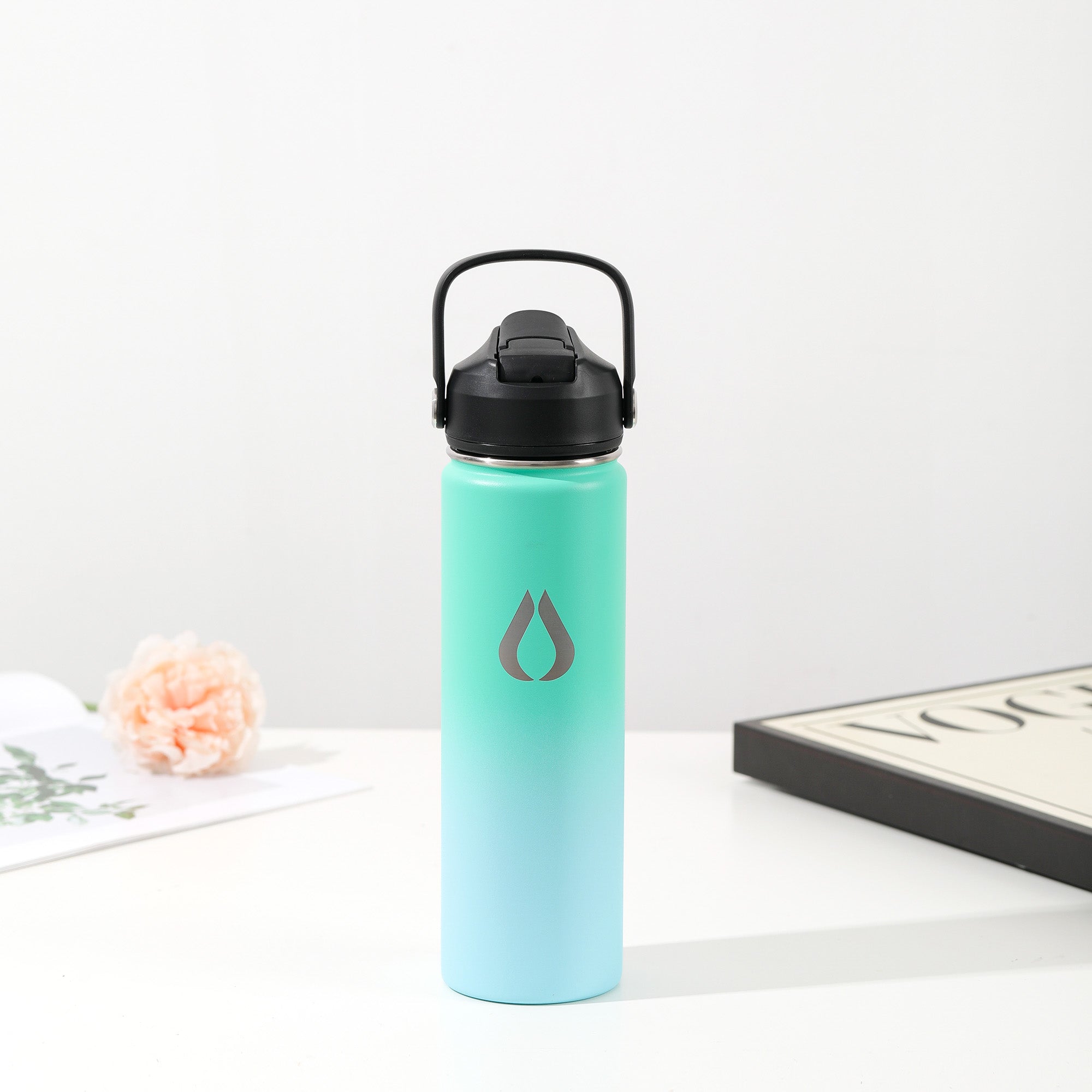 Wasserflasche - 650 ml - Green Sky