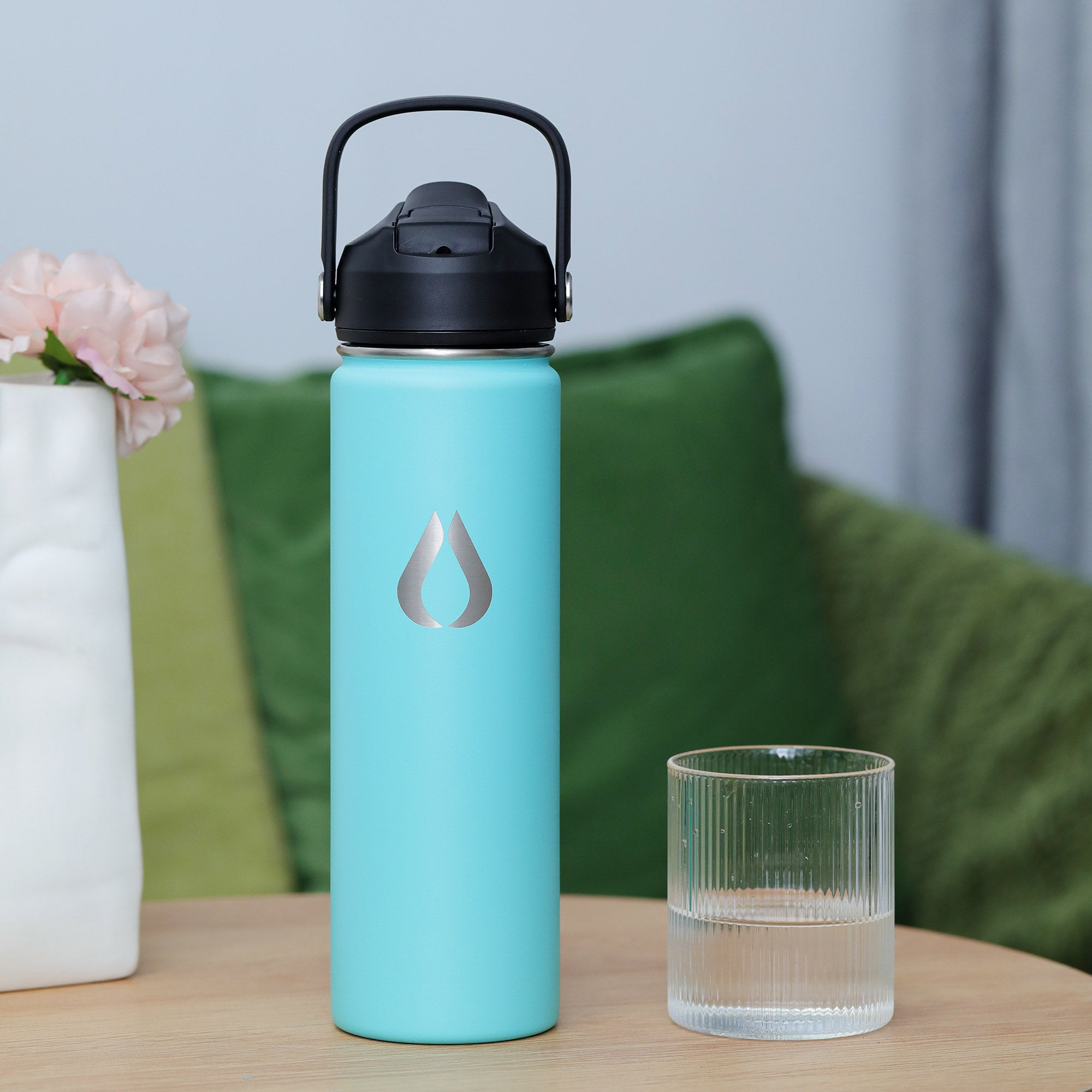 Wasserflasche - 650 ml - Türkis