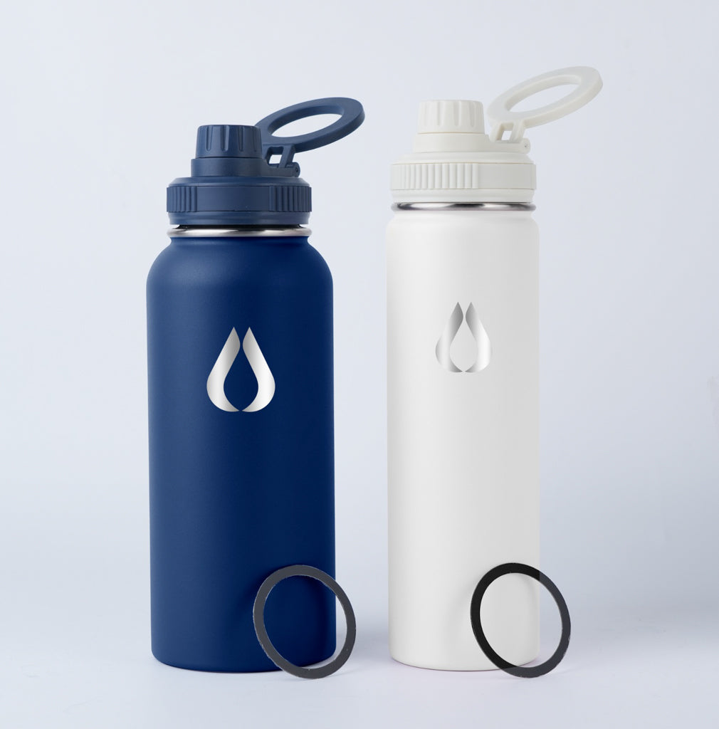 Schraubdeckel mit Magnet für Handy - Marineblau