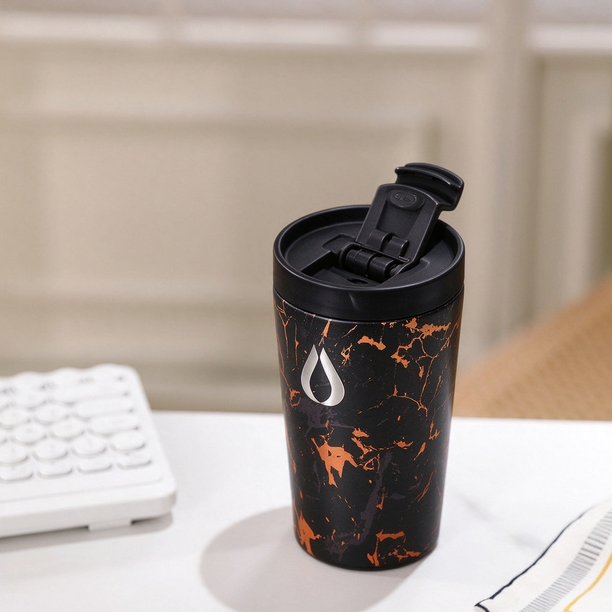 Kaffeetasse - 400ML - Schwarz