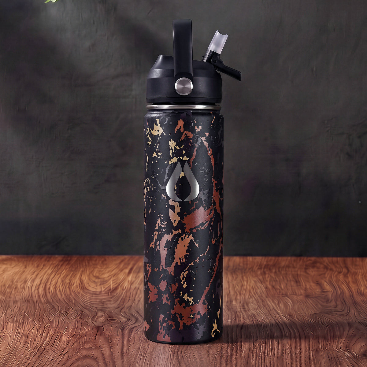 Wasserflasche - 650ML - Cream Leopard