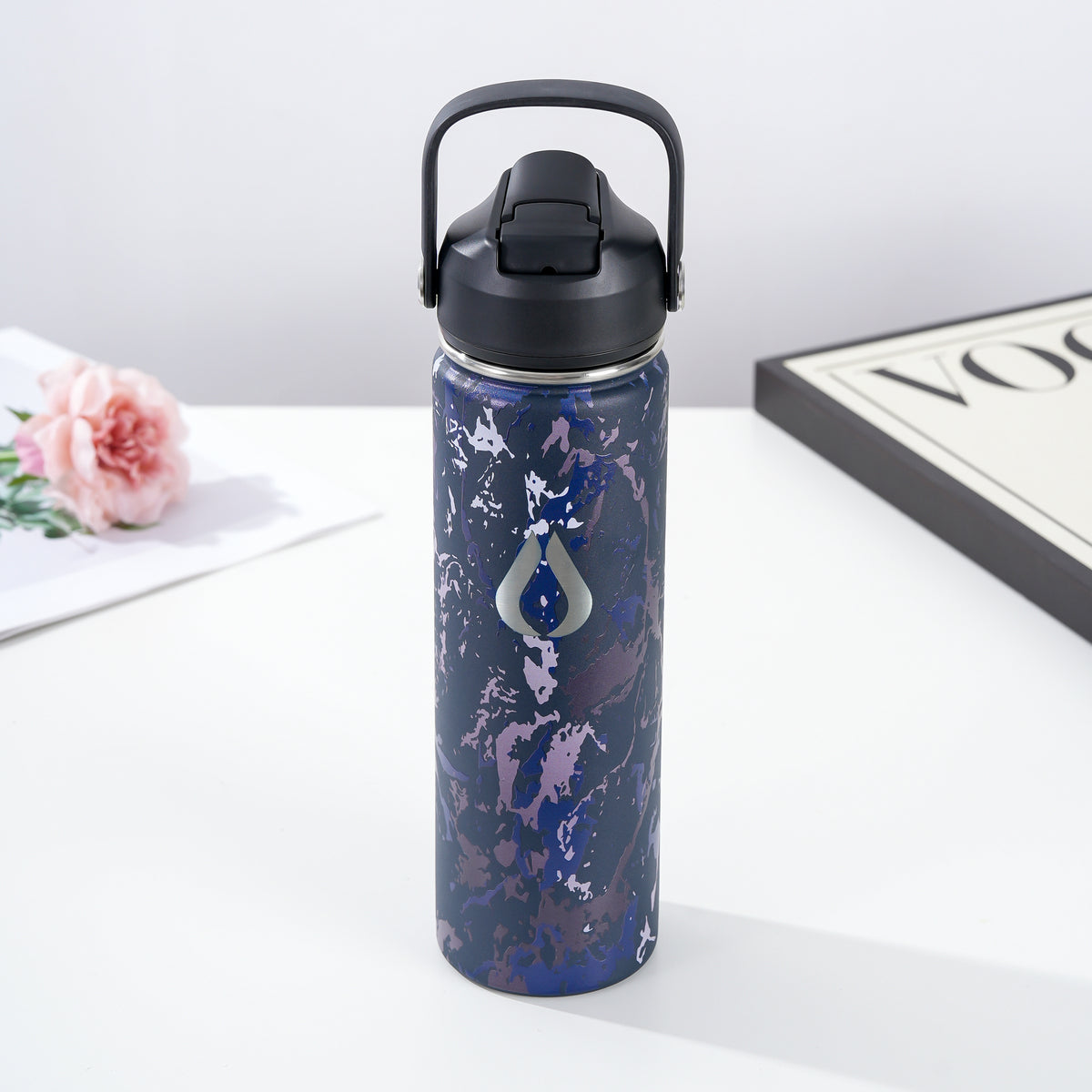 Wasserflasche - 650ML - Cream Leopard