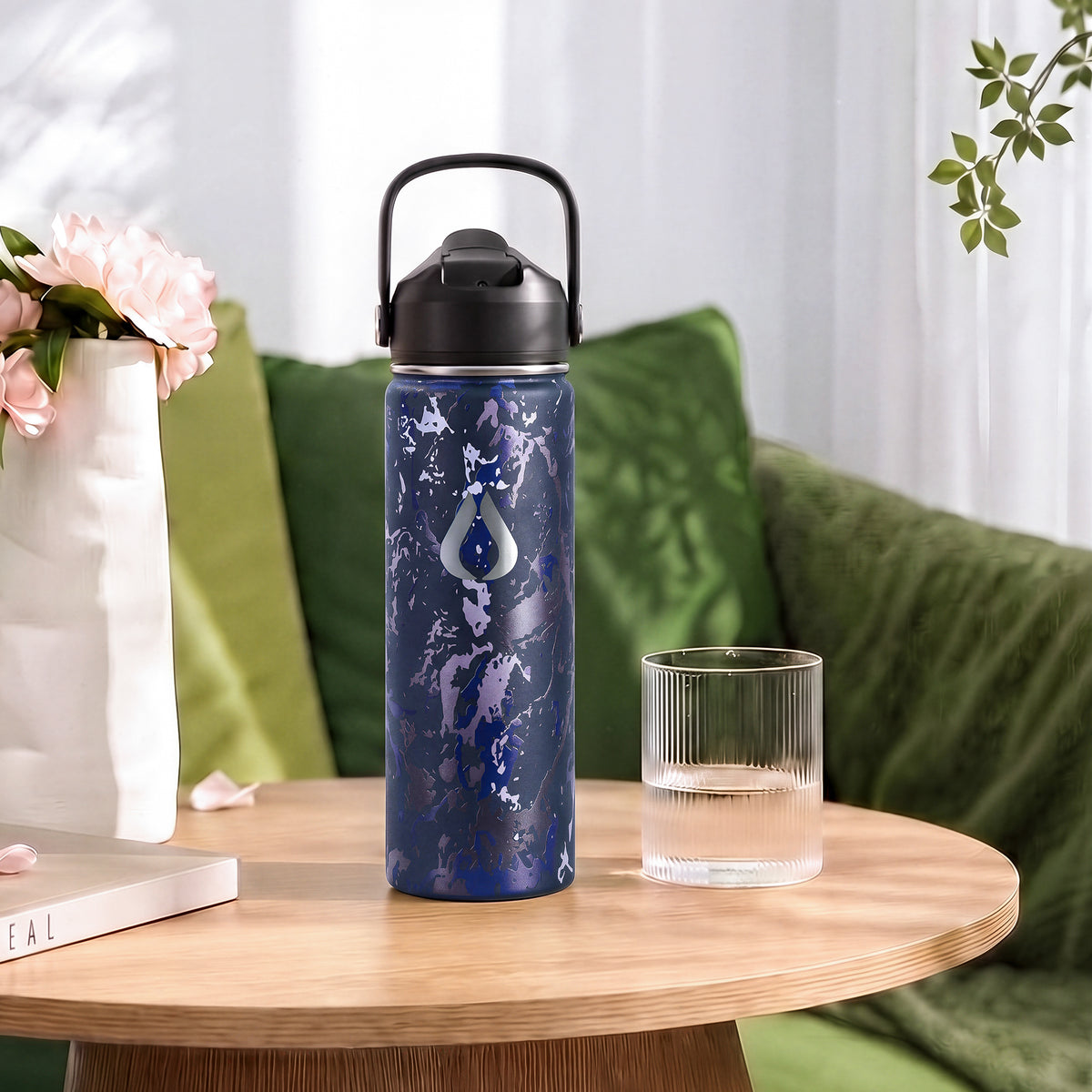 Wasserflasche - 650ML - Cream Leopard