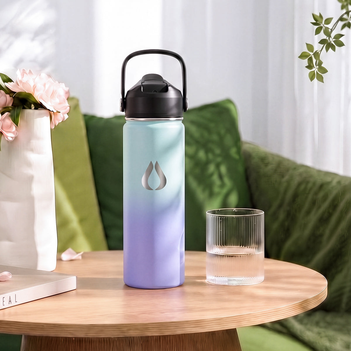 Wasserflasche - 650ML - Cream Leopard