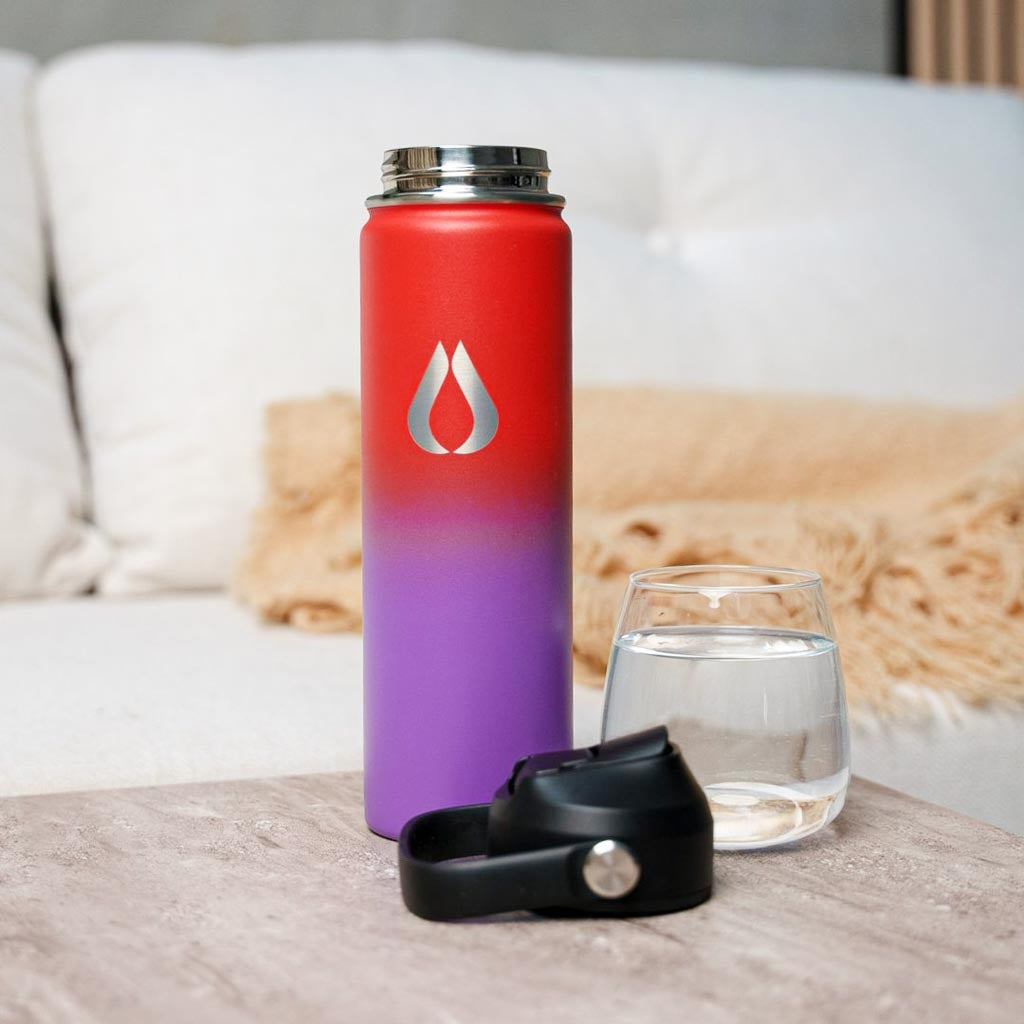 Wasserflasche - 650ML - Dunkler Regenbogen