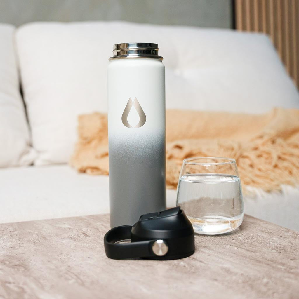 Wasserflasche - 650ML - Graustufen