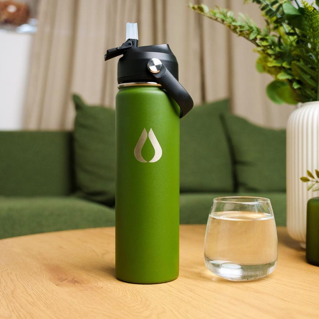 Wasserflasche - 650ML - Dunkles Oliv